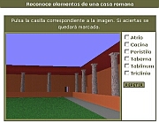 Reconoce elementos de una casa romana