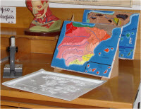 Molde y mapa de escayola. Año: 1994