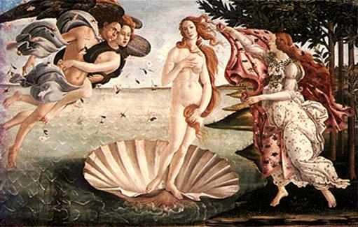 Nacimiento de Venus, de Sandro Boticelli