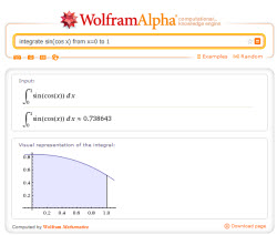 Ejemplo de cálculo con Wolfram Alpha.