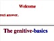 The genitive: basics