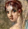 pintura pompeyana rostro mujer