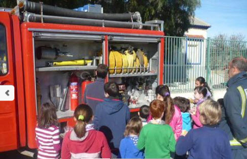 Simulacro de evacuación en el CEIP La Campana de Lorca