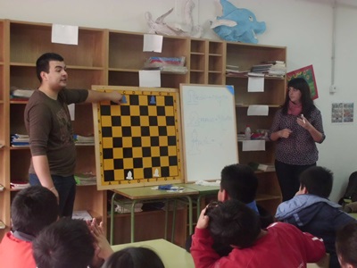 Taller de ajedrez en el CEIP San Andrés de Murcia