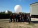 Los alumnos disfrutaron la visita y colaboraron en el lanzamineto de un globo.