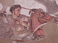 Alejandro Magno en la batalla de Isos