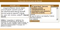 Traducción de un texto de Marcial