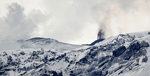 La erupción en el glaciar Eyjafjallajoekull. | AFP
