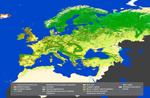 Mapa de la Europa "Verde".  Foto: ESA