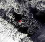 Vista de satélite del iceberg. Foto: ESA