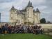 Grupo de alumnos y profesores en la visita al castillo de Saumur.